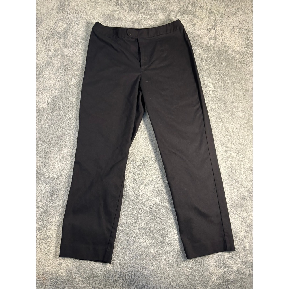 Worthington Slim Leg Trousers Black Mid Rise Dress Pants Womens Size 12
